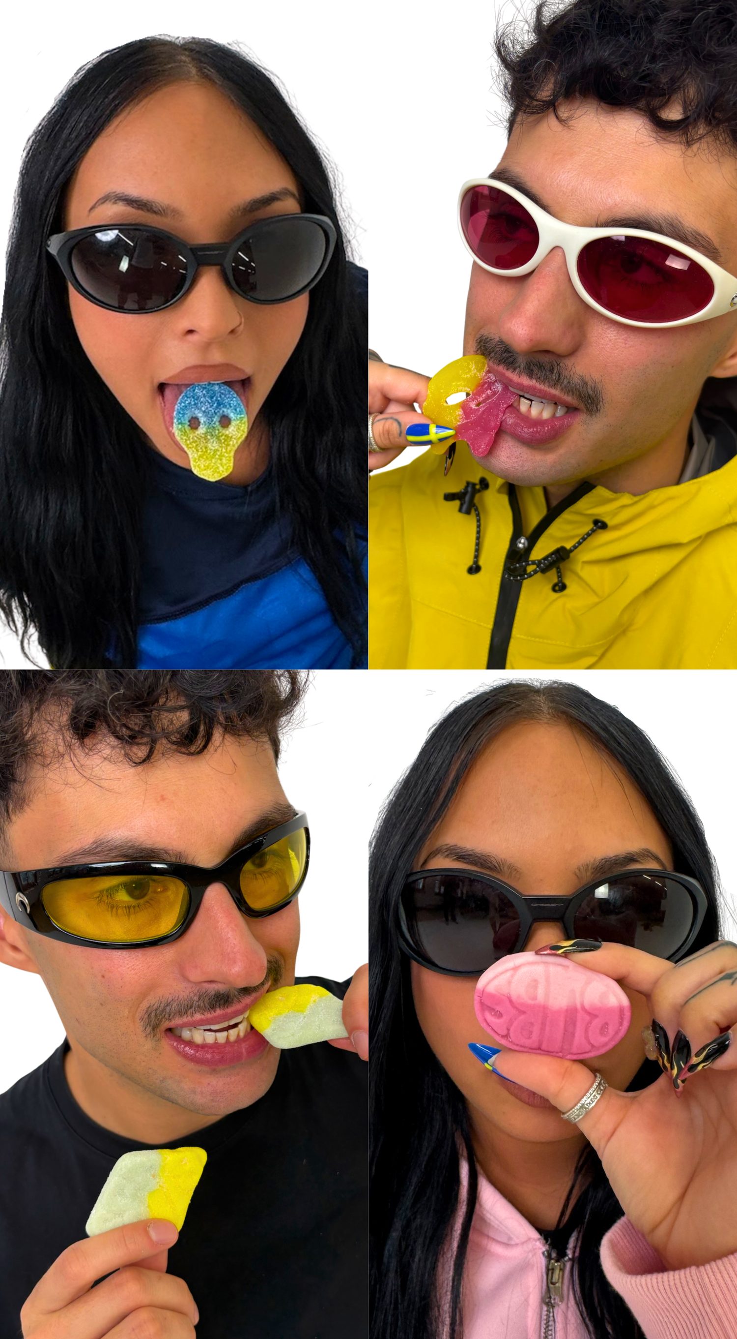 People eating Snask candy