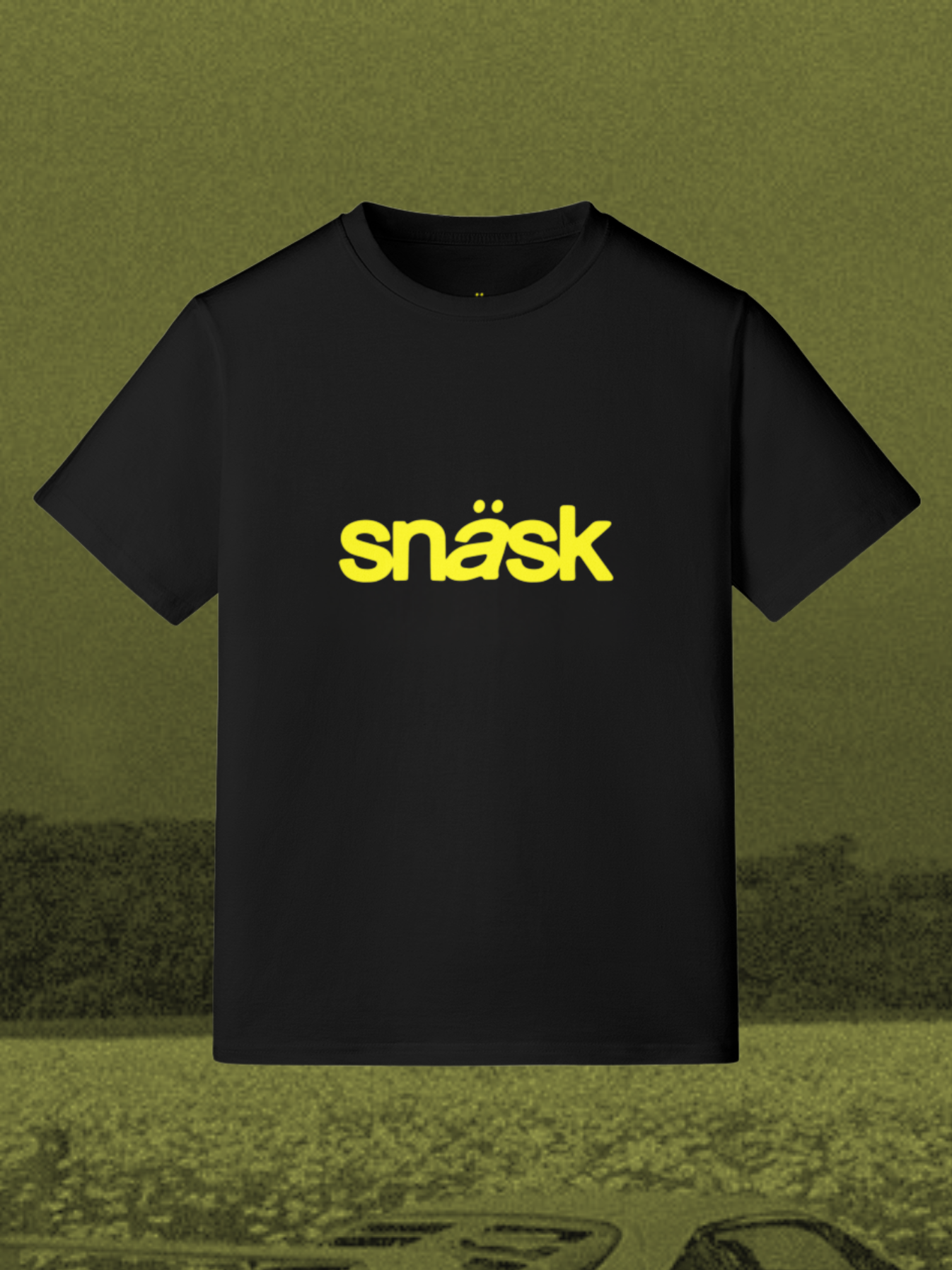 Swedish Yellow Glow Core T-Shirt – Front & Back Logo