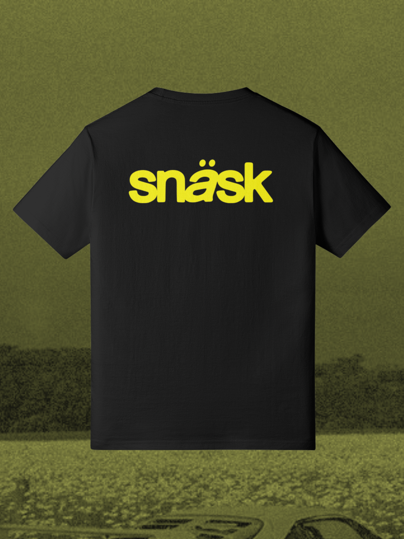 Swedish Yellow Glow Core T-Shirt – Front & Back Logo